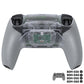 eXtremeRate RISE Plus MAX Back Paddles Kit with Clicky Trigger Stops & Rubberized Grip for PS5 Controller BDM-030/040/050/060 - Clear & Gray