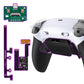 eXtremeRate RISE Plus MAX Back Paddles Kit with Clicky Trigger Stops & Rubberized Grip for PS5 Controller BDM-030/040/050/060 - White Black - Black