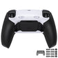 eXtremeRate RISE Plus MAX Back Paddles Kit with Clicky Trigger Stops & Rubberized Grip for PS5 Controller BDM-030/040/050/060 - White Black - Black