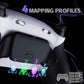 eXtremeRate RISE Plus MAX Back Paddles Kit with Clicky Trigger Stops & Rubberized Grip for PS5 Controller BDM-030/040/050/060 - White Black - Black