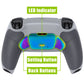 eXtremeRate Rainbow Aura Blue & Purple Real Metal Buttons (RMB) Version RISE V3 Remap Kit for PS5 Controller BDM-030/040/050 - Rubberized New Hope Gray & Classic Gray