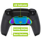 eXtremeRate Real Metal Buttons (RMB) Version RISE 2.0 Remap Kit for PS5 Controller BDM-010/020 - Rubberized Black - Rainbow Aura Blue & Purple eXtremeRate