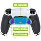 eXtremeRate Real Metal Buttons (RMB) Version RISE 2.0 Remap Kit for PS5 Controller BDM-010/020 - Rubberized White Black- Rainbow Aura Blue & Purple eXtremeRate