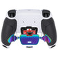 eXtremeRate Real Metal Buttons (RMB) Version RISE 2.0 Remap Kit for PS5 Controller BDM-010/020 - Rubberized White Black- Rainbow Aura Blue & Purple eXtremeRate