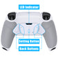 eXtremeRate Remappable RISE4 V4 Remap Kit for PS5 Controller BDM-030/040/050/060 - Rubberized White