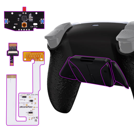 eXtremeRate Remappable RISE4 V4 Remap Kit for PS5 Controller BDM-030/040/050/060 - Textured Black