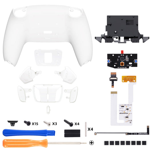 eXtremeRate Remappable RISE4 V4 Remap Kit for PS5 Controller BDM-030/040/050/060 - White