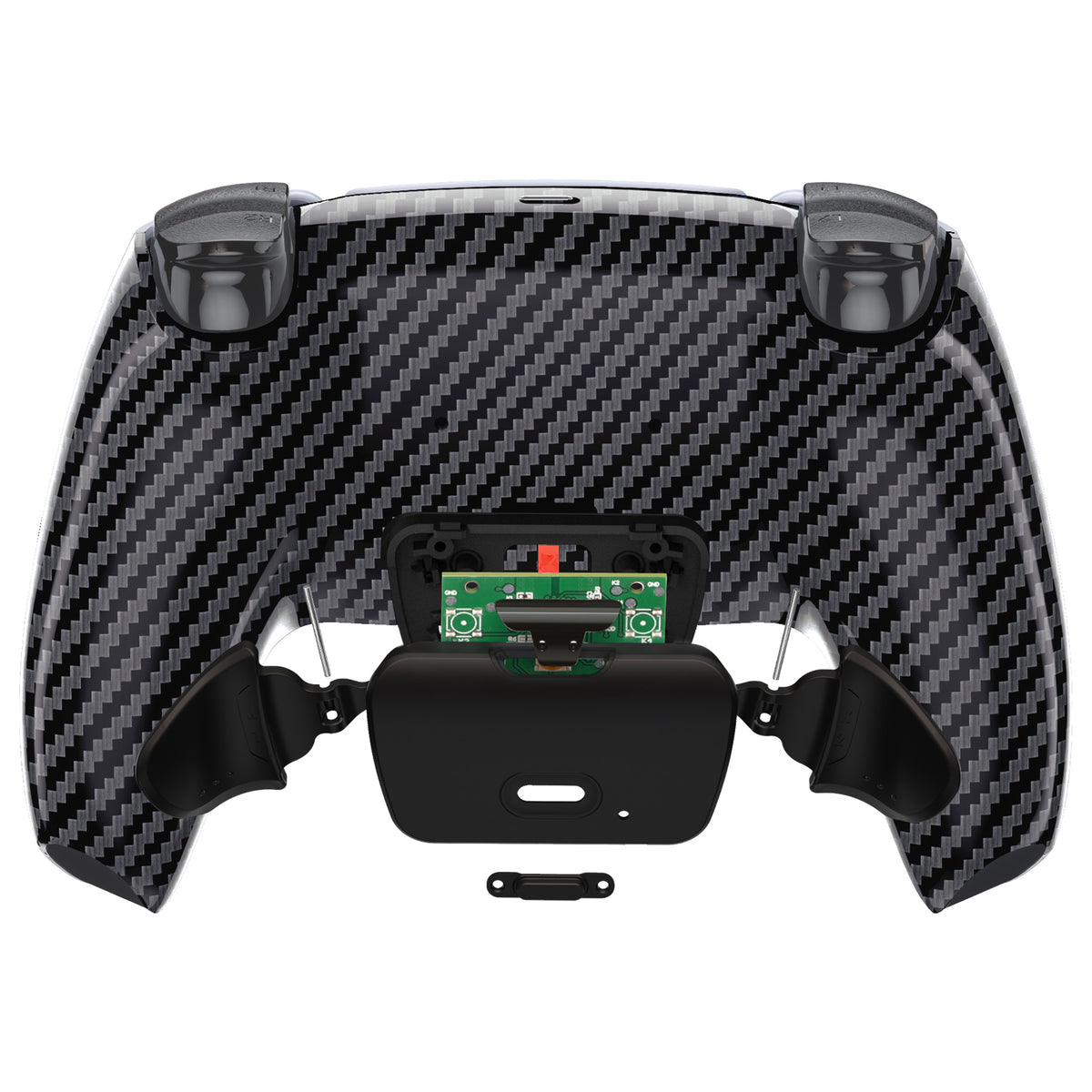 eXtremeRate Remappable RISE V4 Remap Kit for PS5 Controller BDM-030/040/050/060 - Graphite Carbon Fiber Pattern