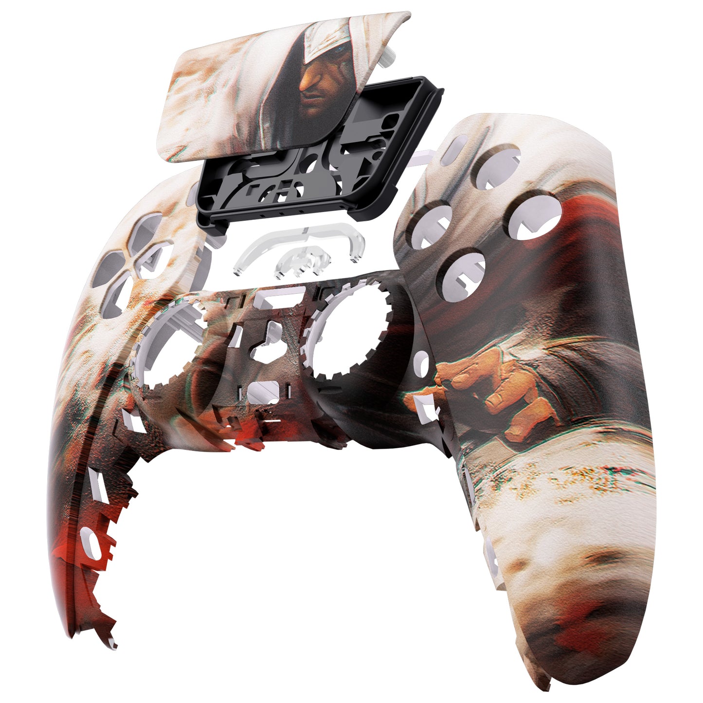 eXtremeRate Replacement Front Housing Shell with Touchpad Compatible with PS5 Controller BDM-010/020/030/040/050 - Assassin