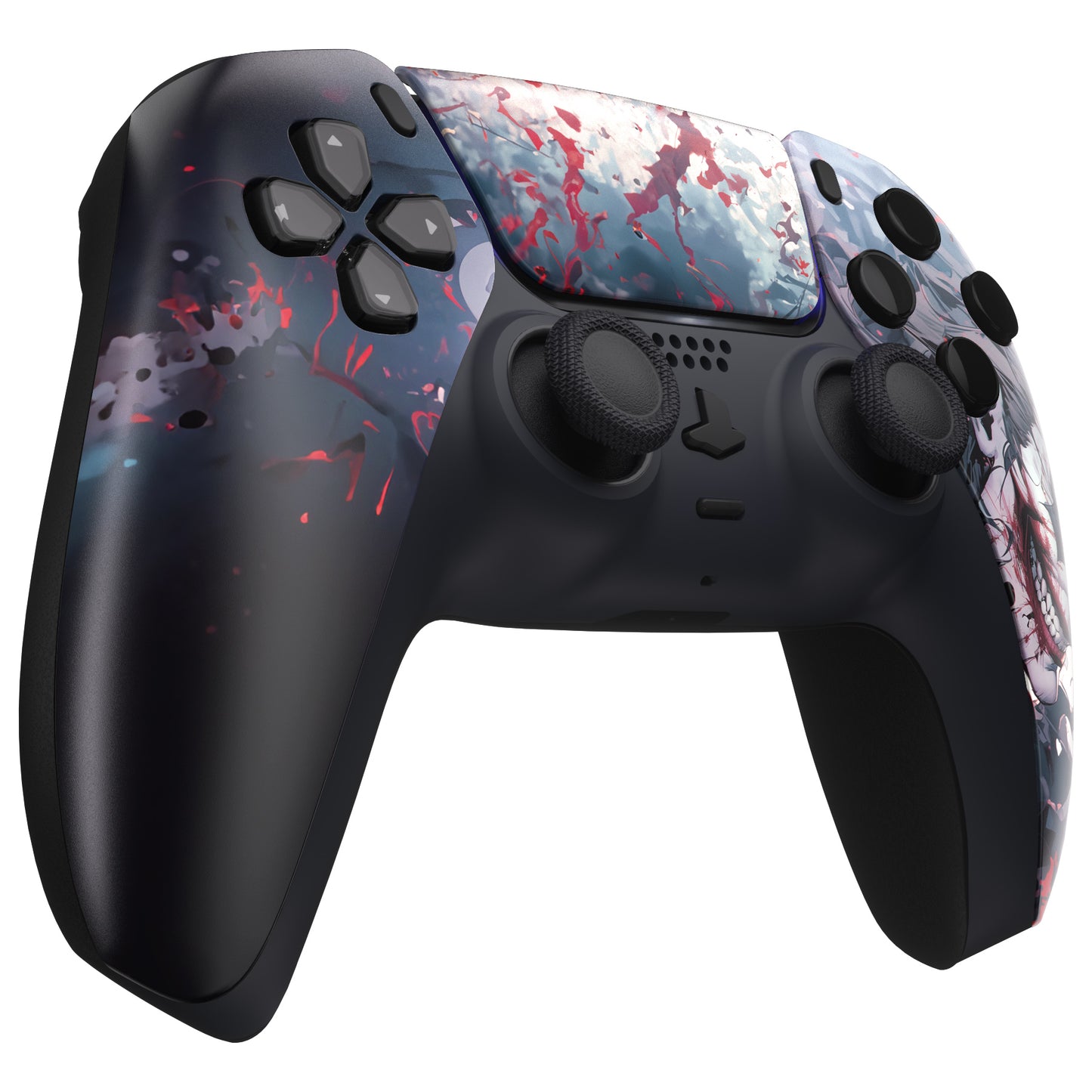 eXtremeRate Replacement Front Housing Shell with Touchpad Compatible with PS5 Controller BDM-010/020/030/040/050 - Killing Clown