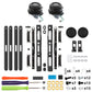 eXtremeRate Replacement 3D Joystick & Thumb Grips & Side Rail Shell Buttons for Nintendo Switch 2 JoyCon - Black