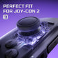eXtremeRate Replacement 3D Joystick & Thumb Grips & Side Rail Shell Buttons for Nintendo Switch 2 JoyCon - Black