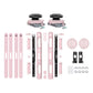 eXtremeRate Replacement 3D Joystick & Thumb Grips & Side Rail Shell Buttons for Nintendo Switch 2 JoyCon - Cherry Blossoms Pink