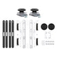 eXtremeRate Replacement 3D Joystick & Thumb Grips & Side Rail Shell Buttons for Nintendo Switch 2 JoyCon - Clear