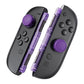 eXtremeRate Replacement 3D Joystick & Thumb Grips & Side Rail Shell Buttons for Nintendo Switch 2 JoyCon - Clear Atomic Purple