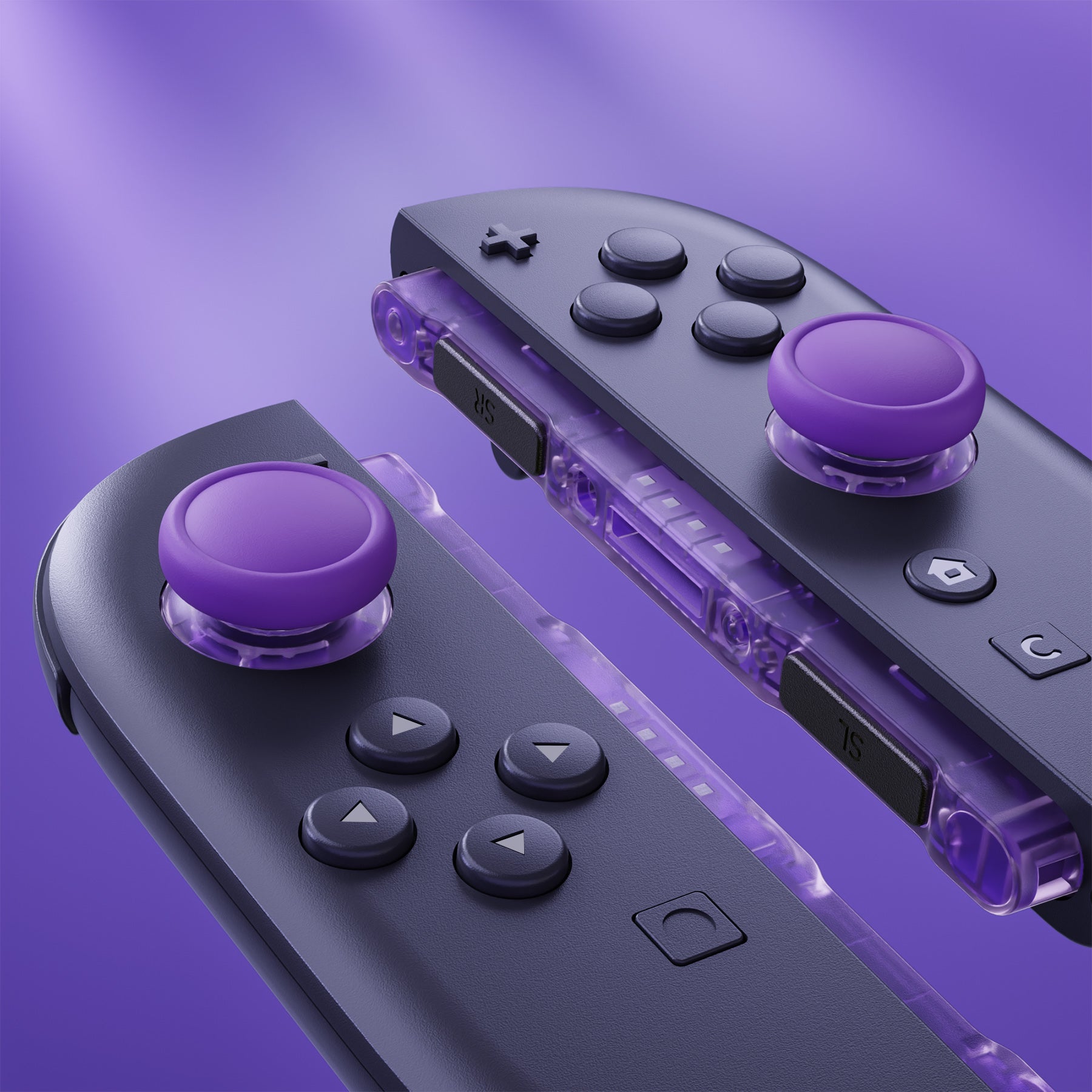 eXtremeRate Replacement 3D Joystick & Thumb Grips & Side Rail