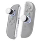 eXtremeRate Replacement 3D Joystick & Thumb Grips & Side Rail Shell Buttons for Nintendo Switch 2 JoyCon - White