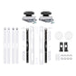 eXtremeRate Replacement 3D Joystick & Thumb Grips & Side Rail Shell Buttons for Nintendo Switch 2 JoyCon - White