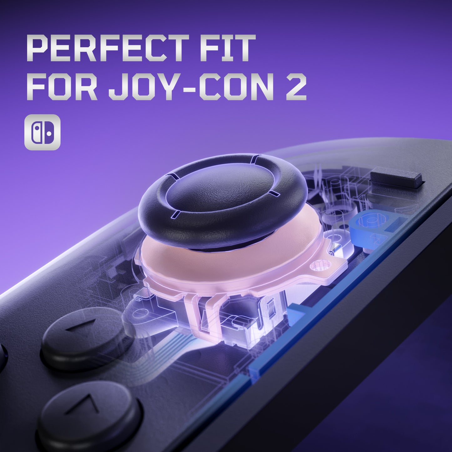 eXtremeRate Replacement 3D Joystick for Nintendo Switch 2 Joycon - Cherry Blossoms Pink
