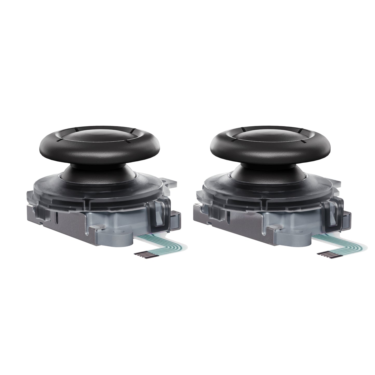 eXtremeRate Replacement Anti-Drift 3D Joystick for Nintendo Switch 2 Joycon - Clear Slate Black
