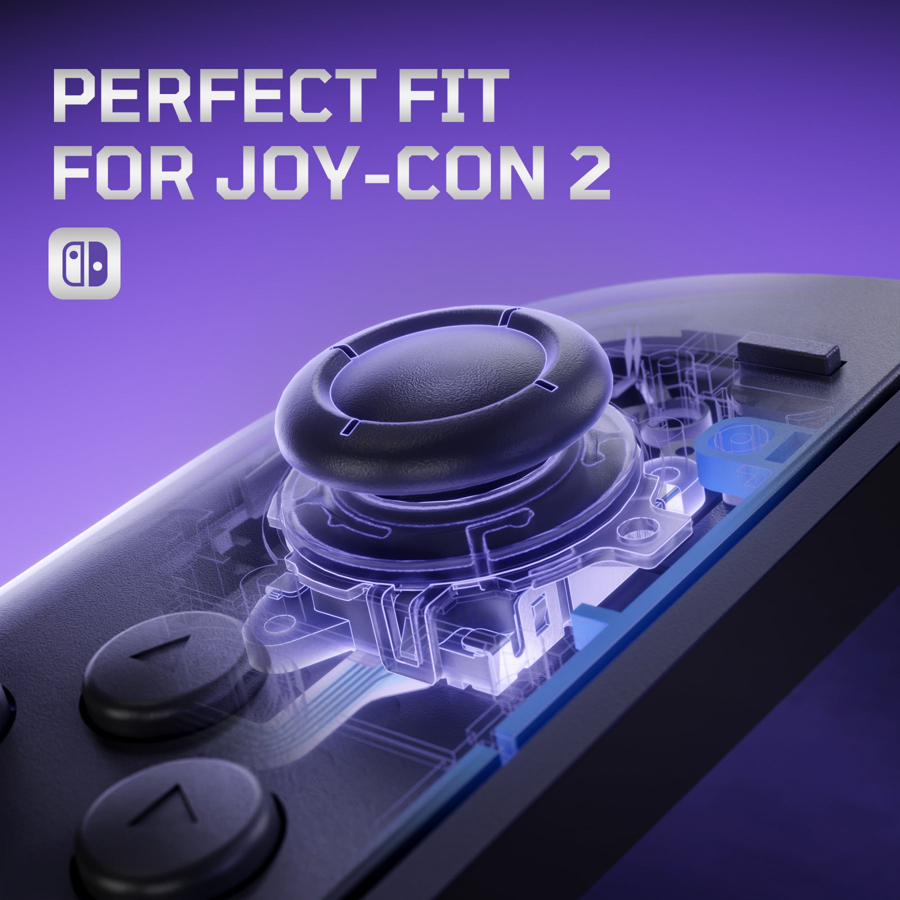 カスタムJoy-Con2 クリアブラック Nintendo Switch ジョイコン クリアブラック 動作確認済 カスタム品