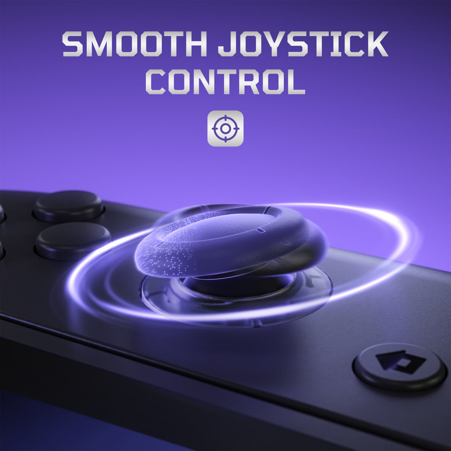 eXtremeRate Replacement Anti-Drift 3D Joystick for Nintendo Switch 2 Joycon - Clear Slate Black