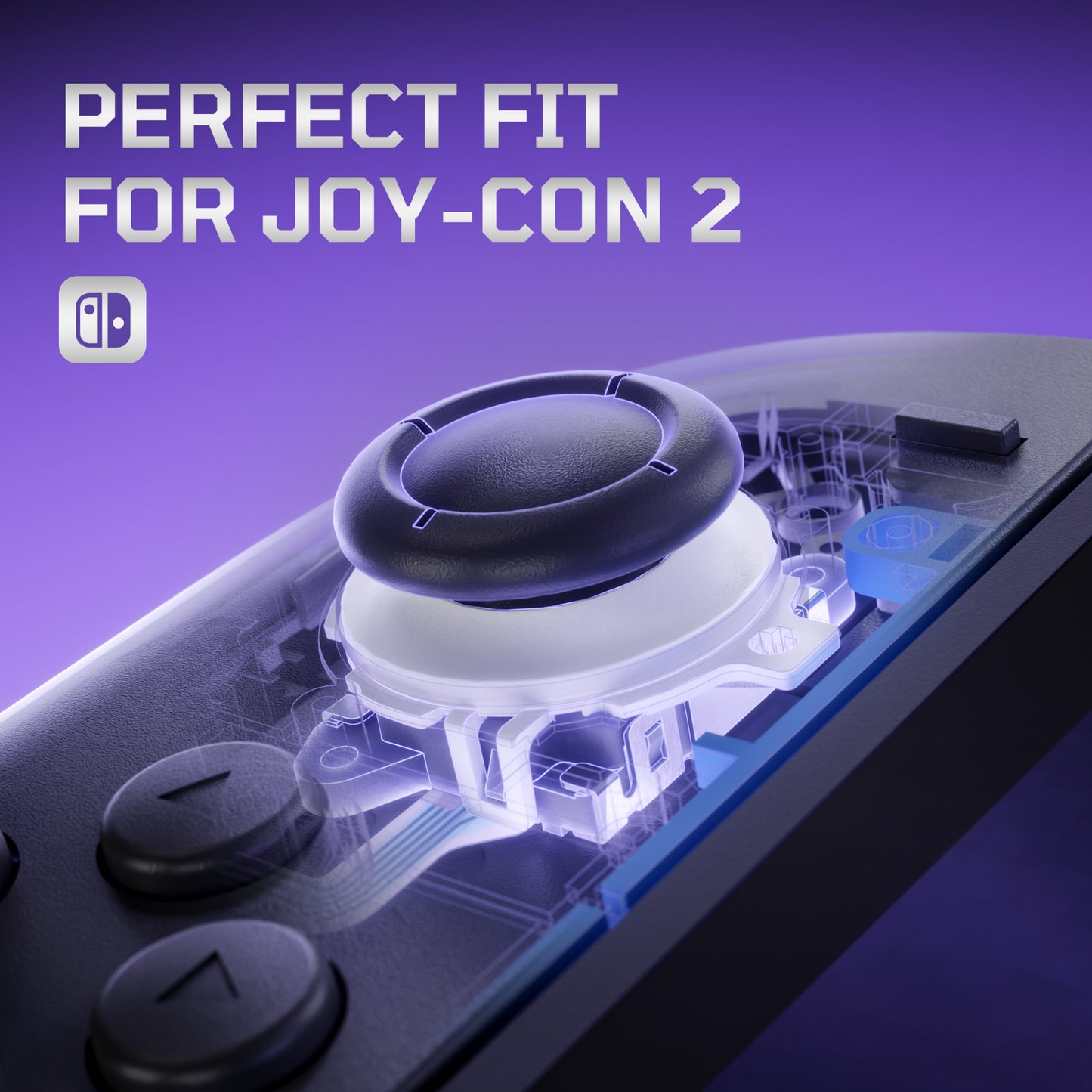 eXtremeRate Replacement Anti-Drift 3D Joystick for Nintendo Switch 2 Joycon - White