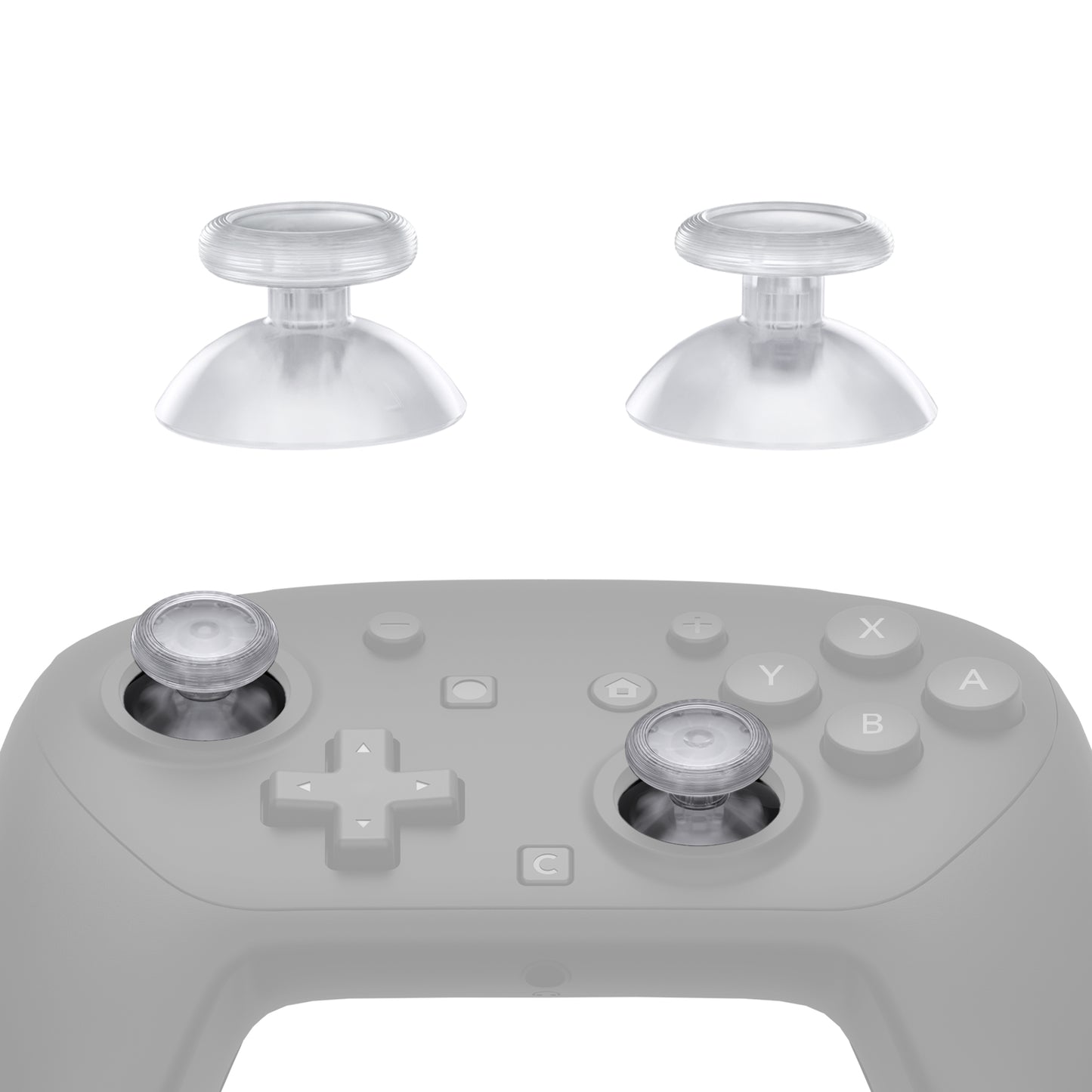 eXtremeRate Replacement 3D Joystick for Nintendo Switch 2 Pro Controller - Clear