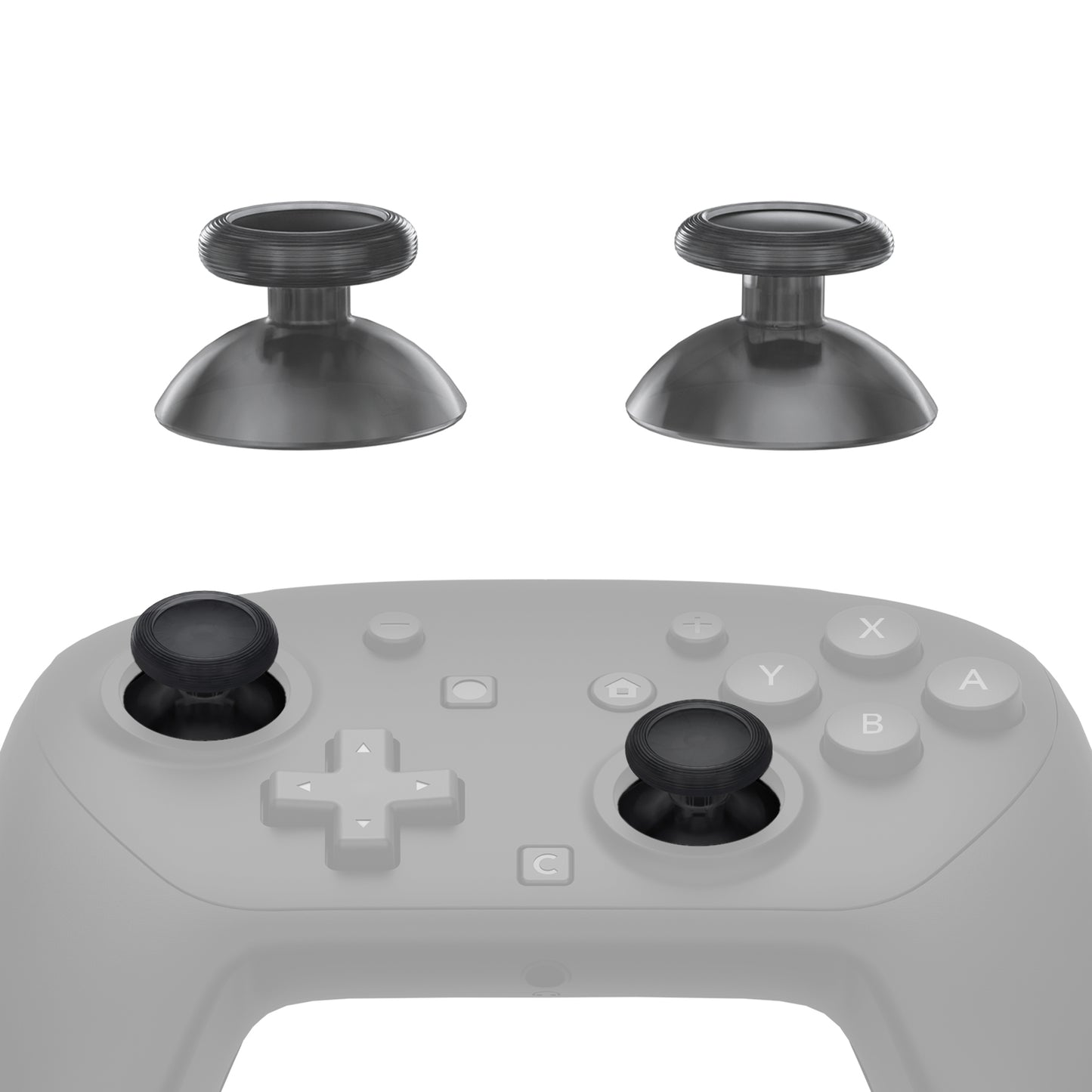 eXtremeRate Replacement 3D Joystick for Nintendo Switch 2 Pro Controller - Clear Slate Black