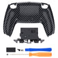eXtremeRate Replacement Back Housing Bottom Shell for PS5 Controller BDM-010/020/030/040/050/060 - Graphite Carbon Fiber