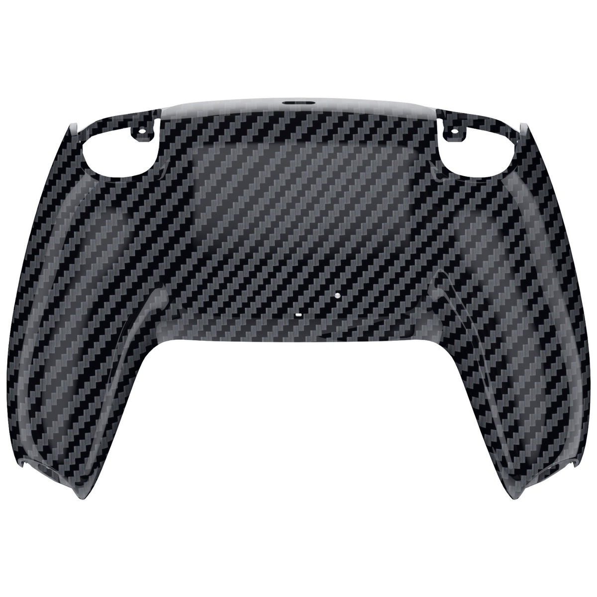 eXtremeRate Replacement Back Housing Bottom Shell for PS5 Controller BDM-010/020/030/040/050/060 - Graphite Carbon Fiber