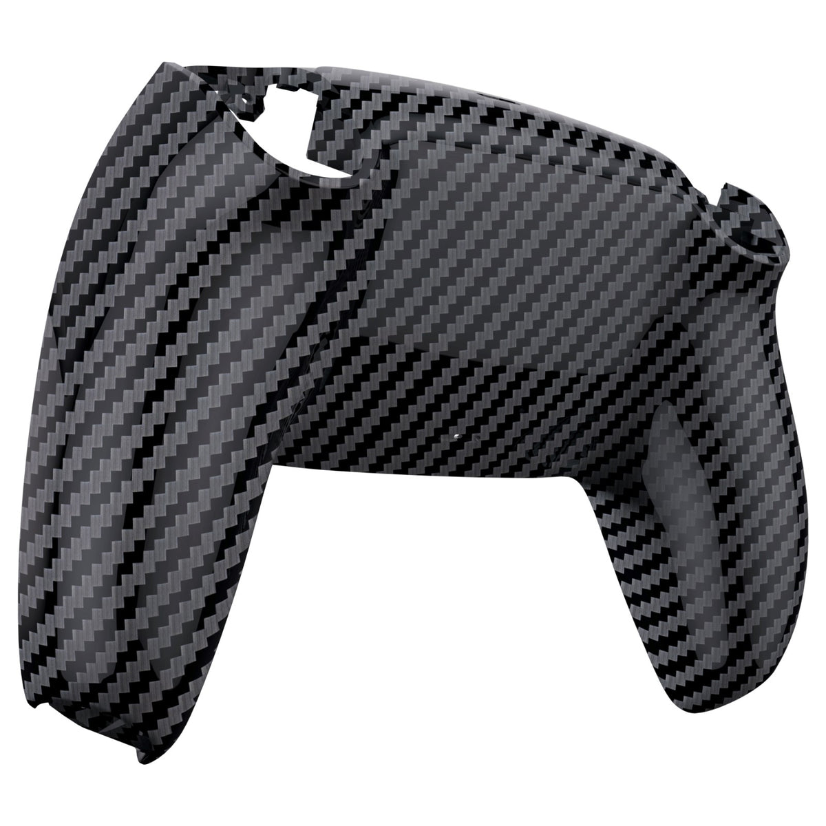 eXtremeRate Replacement Back Housing Bottom Shell for PS5 Controller BDM-010/020/030/040/050/060 - Graphite Carbon Fiber