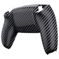 eXtremeRate Replacement Back Housing Bottom Shell for PS5 Controller BDM-010/020/030/040/050/060 - Graphite Carbon Fiber