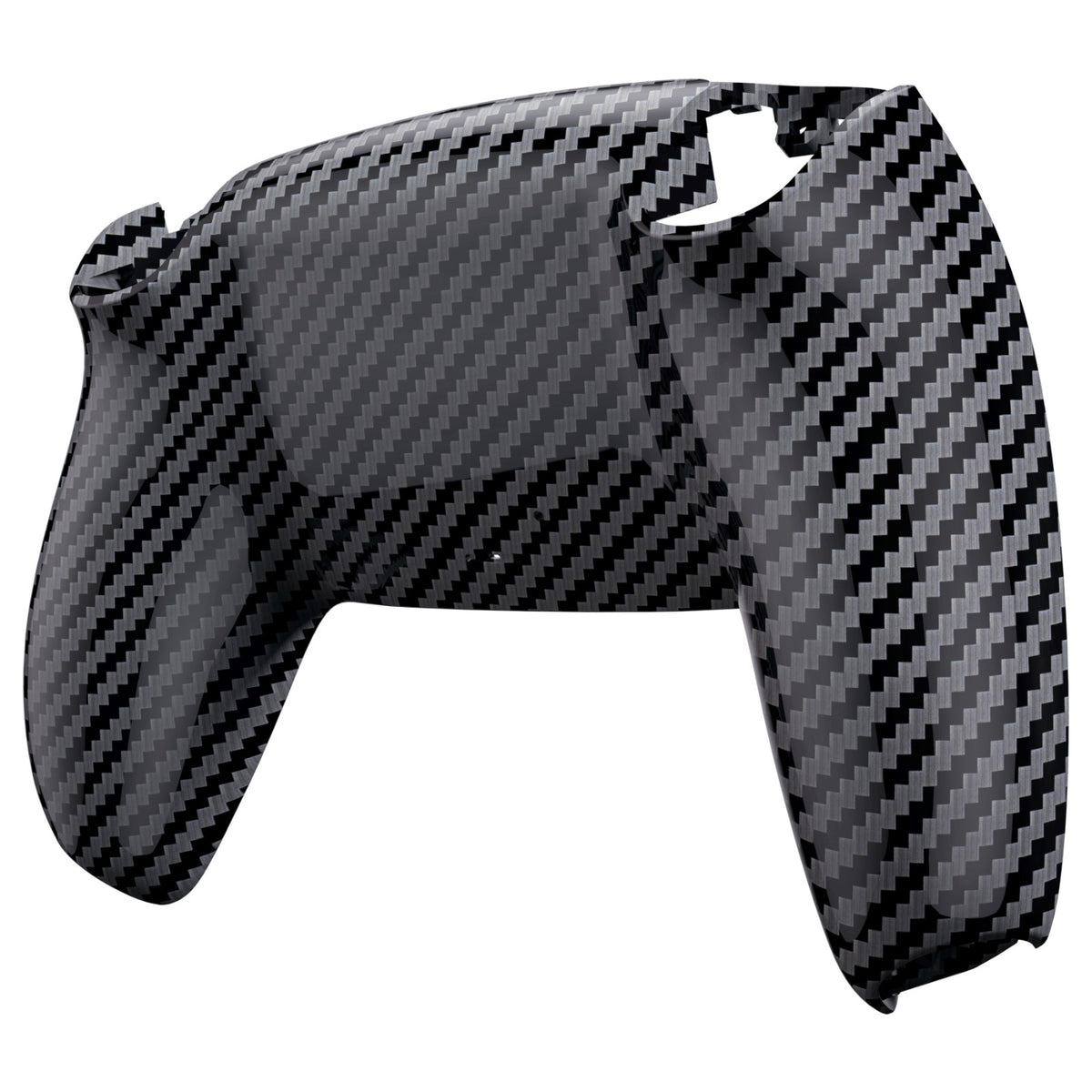 eXtremeRate Replacement Back Housing Bottom Shell for PS5 Controller BDM-010/020/030/040/050/060 - Graphite Carbon Fiber