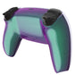 eXtremeRate Replacement Back Housing Bottom Shell for PS5 Controller BDM-010/020/030/040/050/060 - Chameleon Green Purple