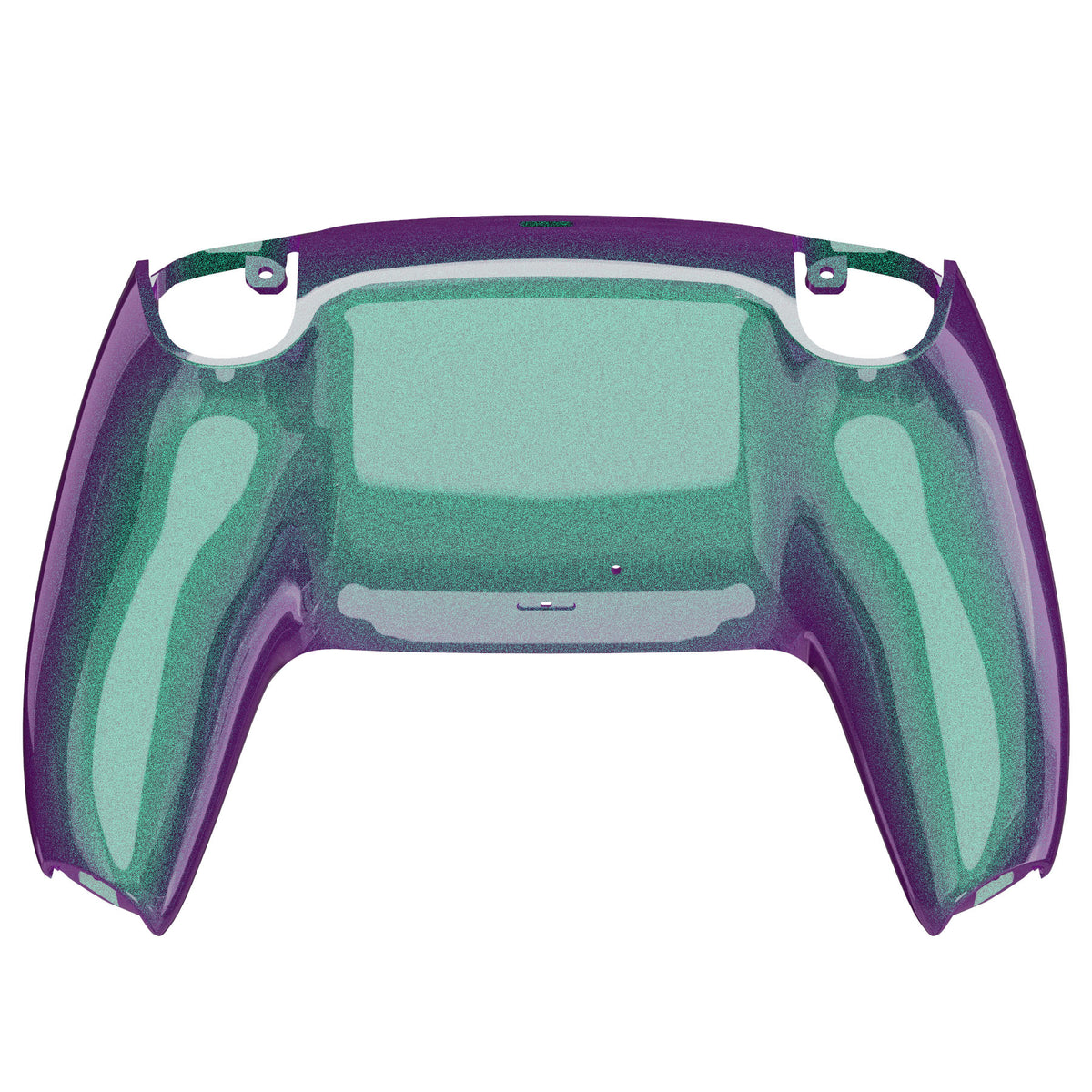 eXtremeRate Replacement Back Housing Bottom Shell for PS5 Controller BDM-010/020/030/040/050/060 - Chameleon Green Purple
