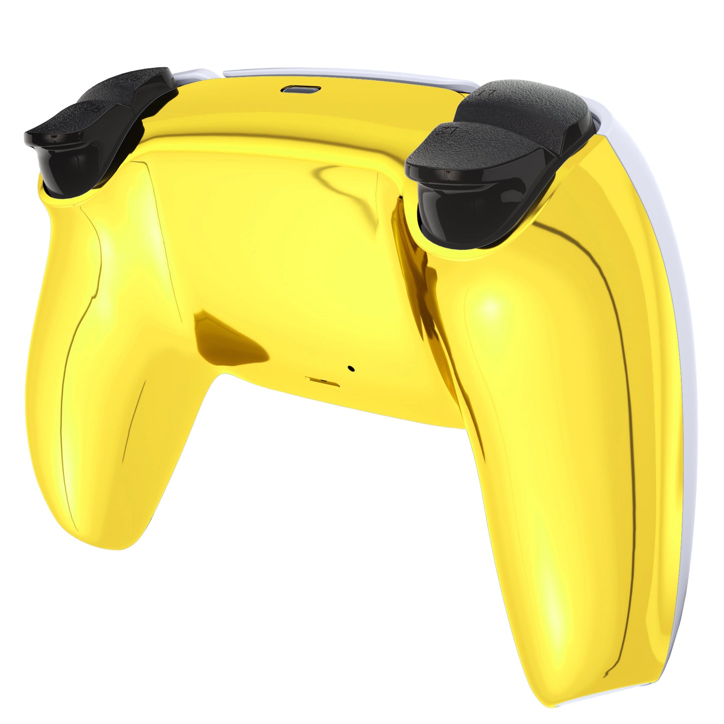 eXtremeRate Replacement Back Housing Bottom Shell for PS5 Controller BDM-010/020/030/040/050/060 - Chrome Gold