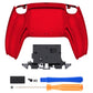 eXtremeRate Replacement Back Housing Bottom Shell for PS5 Controller BDM-010/020/030/040/050/060 - Chrome Red