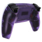 eXtremeRate Replacement Back Housing Bottom Shell for PS5 Controller BDM-010/020/030/040/050/060 - Clear Atomic Purple