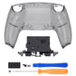 eXtremeRate Replacement Back Housing Bottom Shell for PS5 Controller BDM-010/020/030/040/050/060 - Clear Black