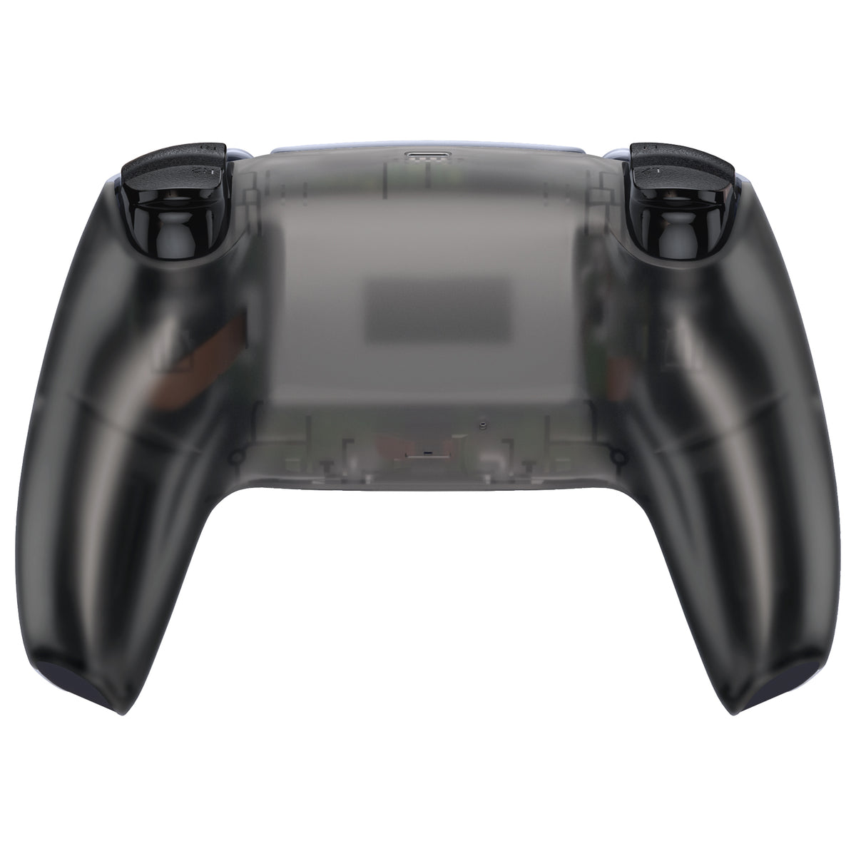 eXtremeRate Replacement Back Housing Bottom Shell for PS5 Controller BDM-010/020/030/040/050/060 - Clear Black