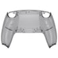 eXtremeRate Replacement Back Housing Bottom Shell for PS5 Controller BDM-010/020/030/040/050/060 - Clear Black