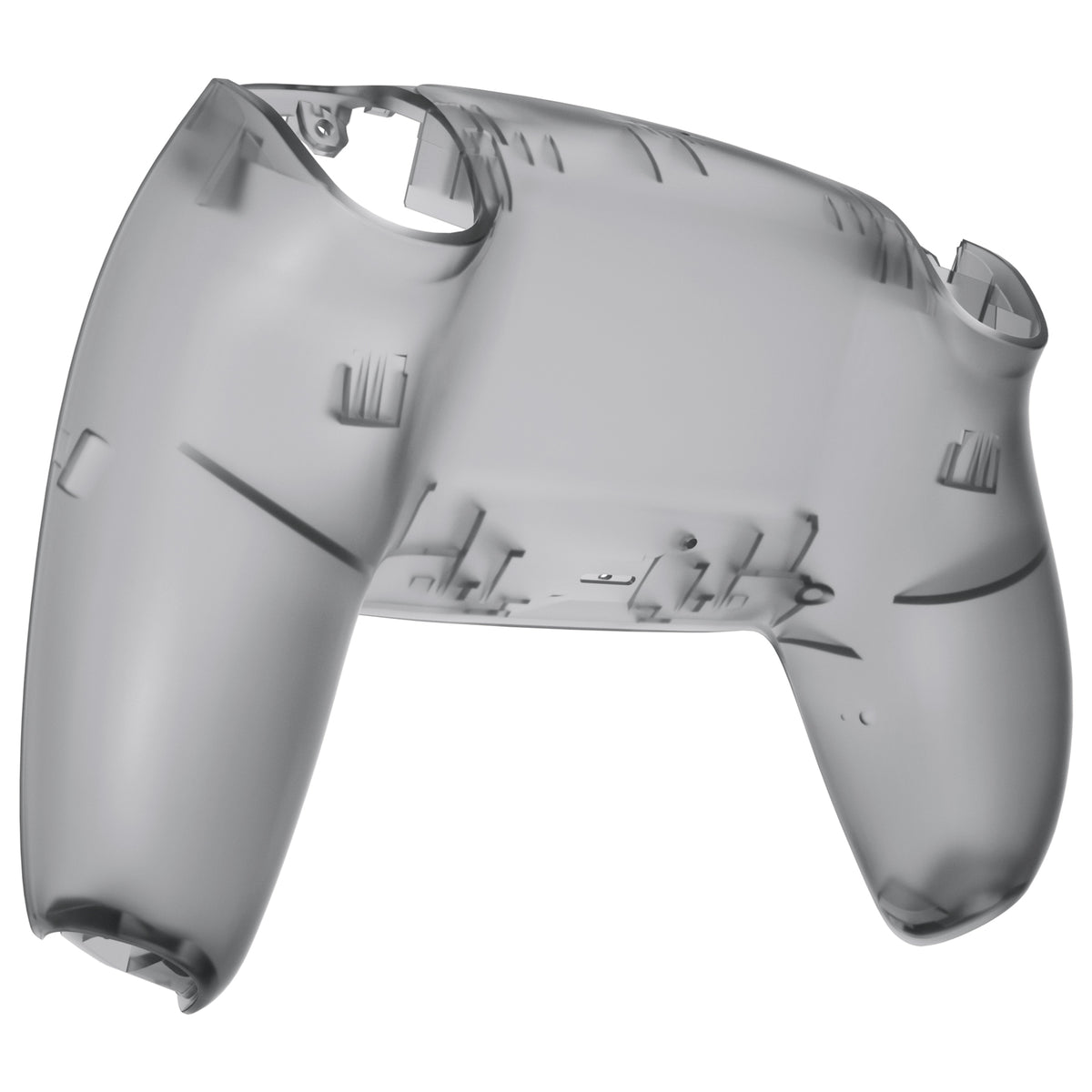 eXtremeRate Replacement Back Housing Bottom Shell for PS5 Controller BDM-010/020/030/040/050/060 - Clear Black