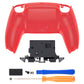 eXtremeRate Replacement Back Housing Bottom Shell for PS5 Controller BDM-010/020/030/040/050/060 - Clear Red