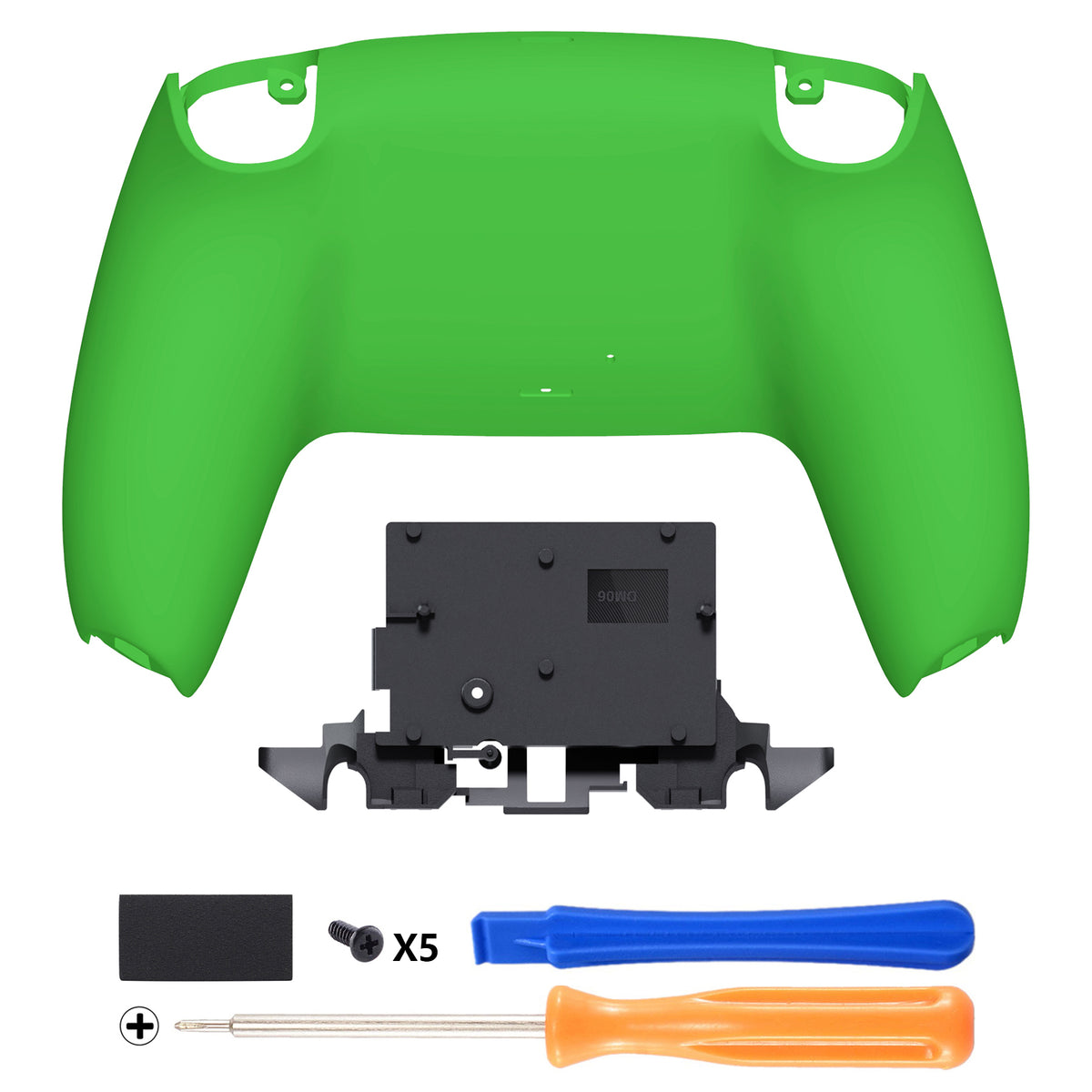 eXtremeRate Replacement Back Housing Bottom Shell for PS5 Controller BDM-010/020/030/040/050/060 - Green