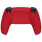 eXtremeRate Replacement Back Housing Bottom Shell for PS5 Controller BDM-010/020/030/040/050/060 - Passion Red
