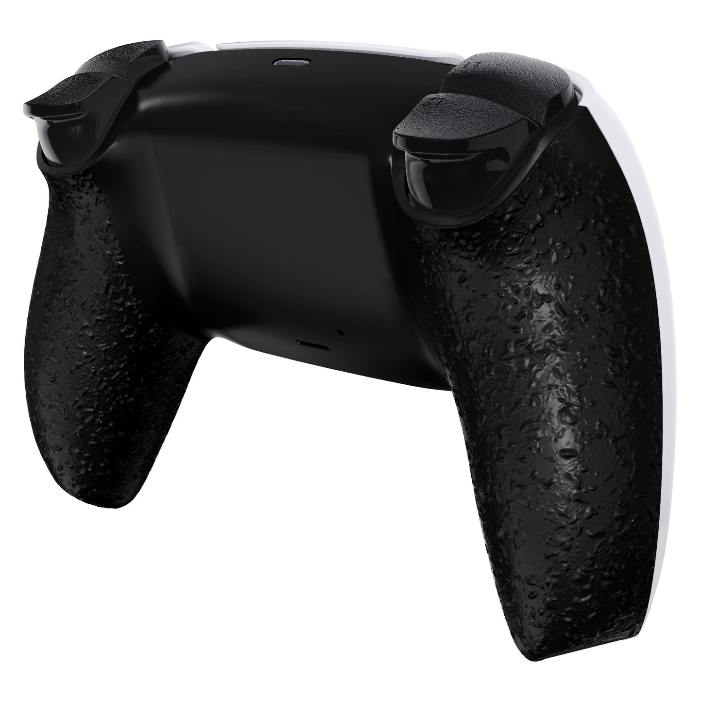 eXtremeRate Replacement Back Housing Bottom Shell for PS5 Controller BDM-010/020/030/040/050/060 - Textured Black