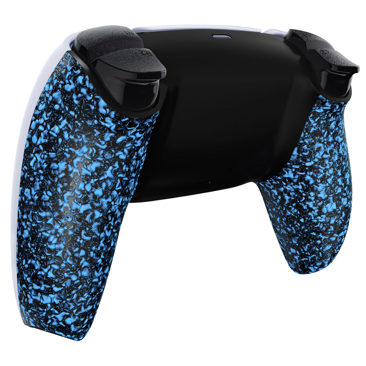 eXtremeRate Replacement Back Housing Bottom Shell for PS5 Controller BDM-010/020/030/040/050/060 - Textured Blue