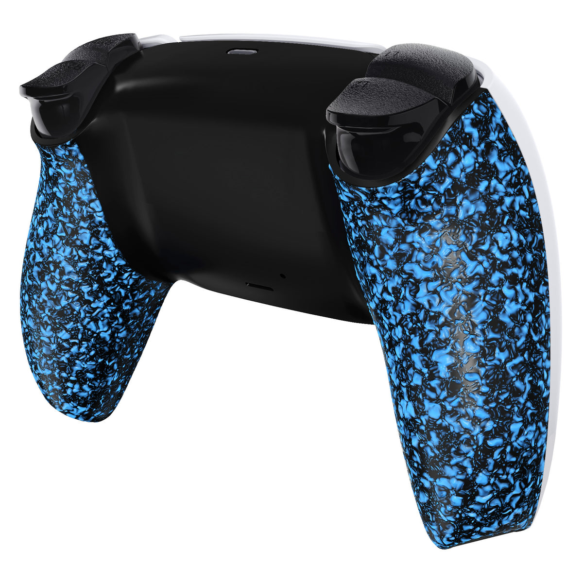 eXtremeRate Replacement Back Housing Bottom Shell for PS5 Controller BDM-010/020/030/040/050/060 - Textured Blue