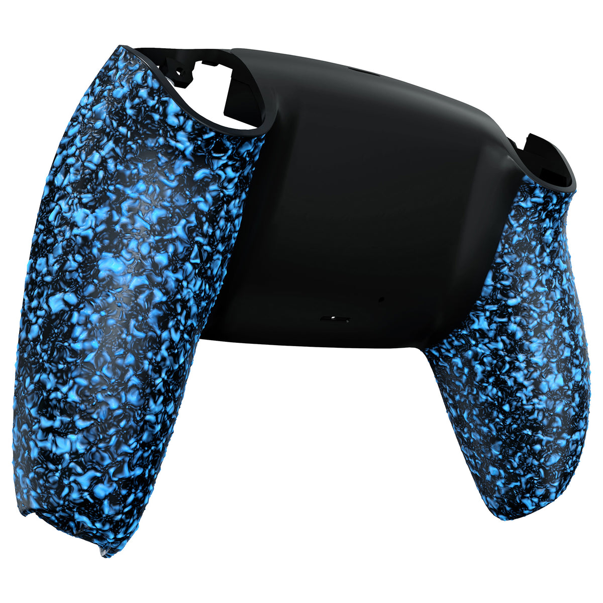 eXtremeRate Replacement Back Housing Bottom Shell for PS5 Controller BDM-010/020/030/040/050/060 - Textured Blue
